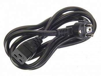 Кабель питания (евровилка - штекер IEC C19) 32,5мм2, 2м, черный, NETKO Optima