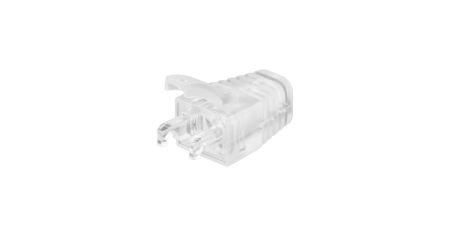 Защитный колпачок NIKOMAX для экран.коннект. RJ45 кат.5е, под кабели 6,5мм,с защитой защёлки,прозрач-0