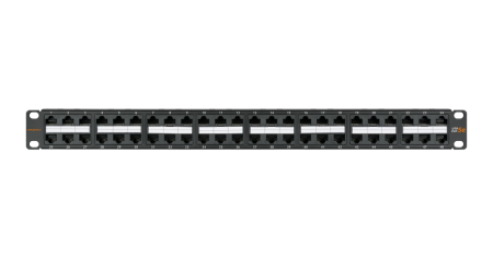 Коммутационная панель NIKOMAX 19", 1U, 48 портов, Кат.5e, неэкранированная, с органайзером, черная-0