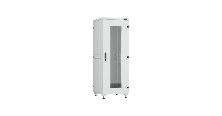 Напольный шкаф Lite 19",33U,стекл.дверь,мет.двухур.стенки,мет.задняя дверь,600х1641х600,RAL7035-0