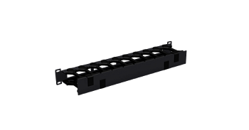 Кабельный органайзер NIKOMAX NMC-OP100CF-1U-BK, 19, 1U
