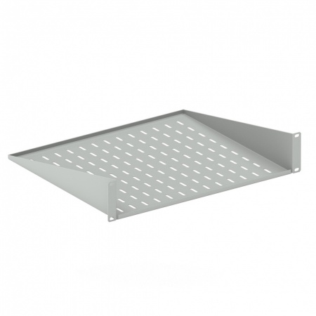 Полка консольная DANNMAN ASH-1U-250-RAL7035 до 10кг, 1U, 485х250мм, серая-0