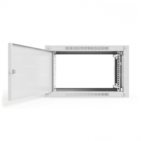 19'' Настенный шкаф NTSS СТАНДАРТ 9U 600×600×500 мм, металлическая дверь, стенки съемные, RAL 7035-0