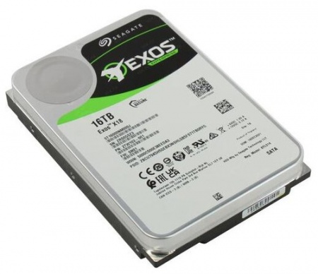 Жесткий диск Seagate Exos X18 16TB ST16000NM000J. 3.5", SATA 3.0 (6Gbps), 7200 об/мин, буфер 256 МБ-1