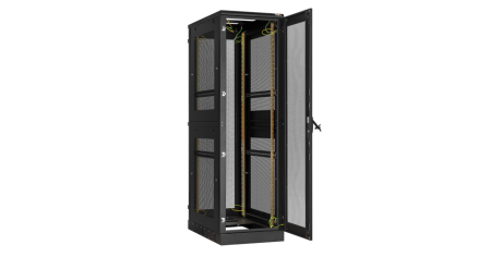 Напольный шкаф Classic 19",42U,перфор. двери, перфор. двухуровневые стенки, 600х2280х1000, RAL9005-3