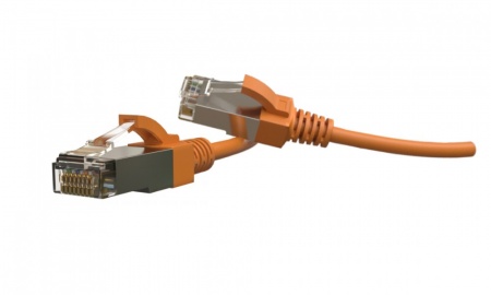 Патч-корд S/FTP, экранированный, категория 6 (100% Fluke Component Tested), 28AWG, LSZH,3м,оранжевый-0