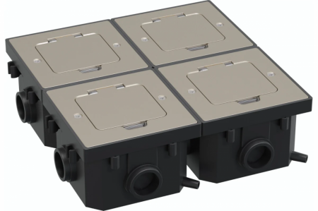 LUK/1AL Люк в пол IP44  на 1 пост* (45 х 45 мм)-3