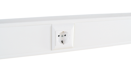 Суппорт с рамкой на 1 пост (45х45) в профиль для кабельных каналов и колонн SPL 100007S-0