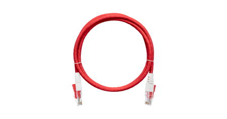 Коммутационный шнур NIKOMAX с замком U/UTP 4 пары, Кат.6, LSZH нг(А)-HFLTx, красный, 1,5м-0