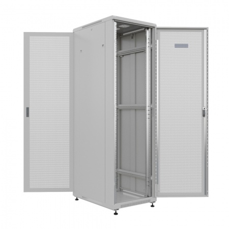 19" напольный шкаф "ПРЕМИУМ" 32U 600х800мм, передняя дверь перф.,задняя дверь перф., RAL 7035-2