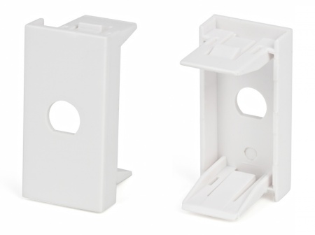 Вставка 45x22,5 (аналог Mosaic) для 1 симплексного ST/FC адаптера, белая-0