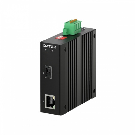 Медиаконвертер промышленный DPTEK DK-MC10F-E-0