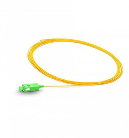 Пигтейл оптический SC/APC SM 0.9мм, 1.5м, 9/125мкм G657, одномодовый-0