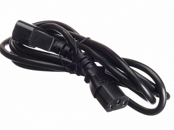 Кабель питания проходной (штекер IEC С13 - гнездо IEC С14) 30,75мм2, 1,8м, черный, NETKO Optima