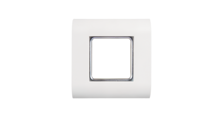 Лицевая панель NIKOMAX, франц. формат Mosaic, под 1 вставку 45х45мм, с подрамником, белая-0