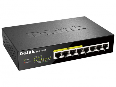 Коммутатор D-Link DGS-1008P-1