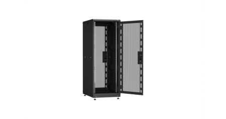 Напольный шкаф PRACTICAL, 19", 47U, перфорированные двери, Ш800хВ2232хГ1000мм, разобранный, черный-2