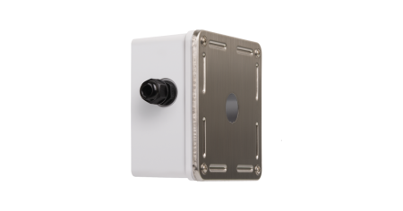 Индустриальный корпус настенной розетки NIKOMAX, 1 порт, IP67, с герметичными вводами, металлик-0
