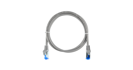 Коммутационный шнур NIKOMAX S/FTP 4 пары, Кат.6, LSZH нг(А)-HFLTx, светло-серый, 1,5м, Essential-0