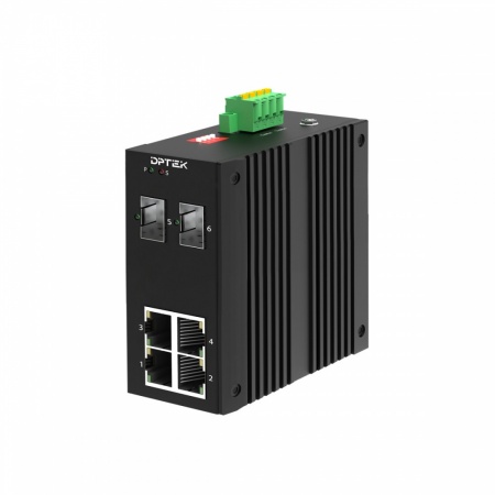 Коммутатор промышленный DPTEK DK3100I-4F2FS-0