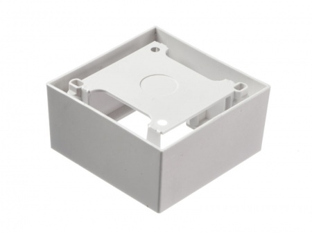 Коробка установочная 80х80х41.2 для накладки французского типа c пластиковыми скобками-1