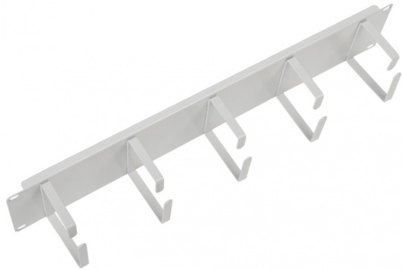 19" Горизонтальный кабельный органайзер NTSS, 2U, 5 колец глубиной 85 мм, металл, RAL 7035-0