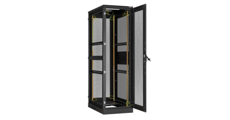 Напольный шкаф Classic 19",42U,перфор. двери, перфор. двухуровневые стенки, 600х2280х800, RAL9005-1