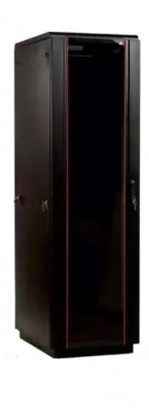 Шкаф телекоммуникационный распределительный ШТР-П-42U-6х8-1.2.1.1 (9005) спереди дверь стекло, сзади-0