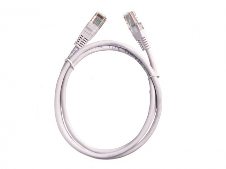 Патч-корд Technolink UTP4 cat 5e, 1,0м, ВС, LSZH, белый, литой коннектор-0