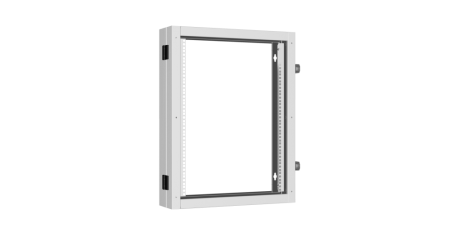 Пристенная поворотная секция TLK 19", 15U, 600х770х156, к настенным шкафам TWC-R Сlassic, RAL7035-0
