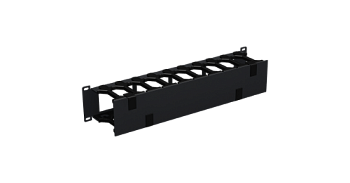 Кабельный органайзер NIKOMAX NMC-OP100CF-2U-BK, 19, 2U