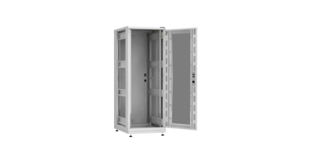 Напольный шкаф PRACTICAL, 19", 33U, стеклянная дверь, Ш600хВ1610хГ800мм, в разобранном виде, серый-2