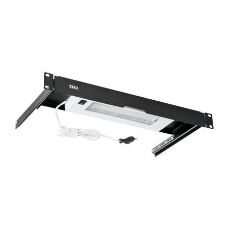 Блок освещения 19", 1U, выдвижной, Г255мм, RAL 9005-0