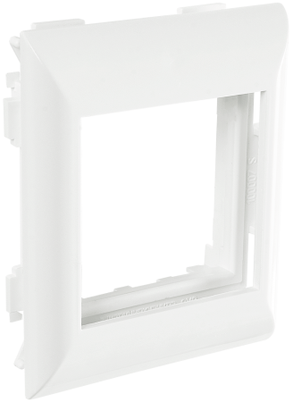 Суппорт с рамкой 1 пост (45х45) на профиль для кабельных каналов 100х50, 105х50 SPL 100012S-1