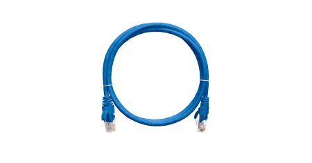 Коммутационный шнур NIKOMAX U/UTP 4 пары, Кат.5е, PVC нг(А), синий, 1м-0