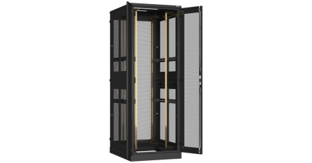 Напольный шкаф Classic 19",47U,перф.двухстворч.двери,перф.двухуровнев.стенки,600х2280х1000,RAL9005-2