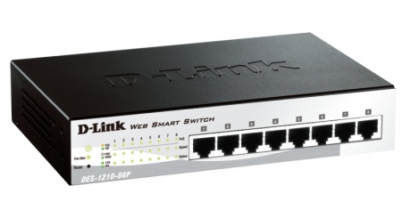 Коммутатор D-Link DES-1210-08P-2