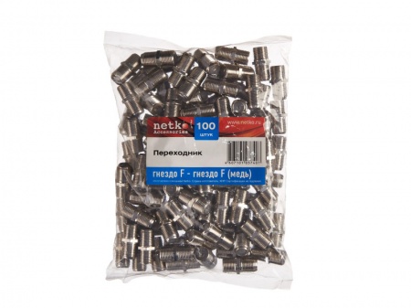 Переходник гнездо F-гнездо F (медь) (F120-46), NETKO Optima-2
