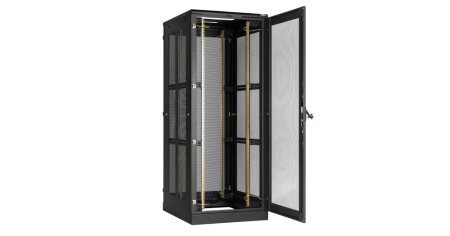 Напольный шкаф Classic 19",33U,перфорированные двери и стенки, 800х1660х1000, RAL9005-2