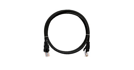 Коммутационный шнур NIKOMAX U/UTP 4 пары, Кат.5е, PVC нг(А), черный, 2м-0
