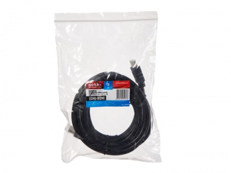 Шнур аудио-видео HDMI-HDMI (1.4, 3D) цвет: золото (5,0м), NETKO Optima-1