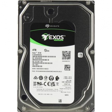 Жесткий диск HDD 4TB SATA Seagate Exos 7E10 ST4000NM000B-0