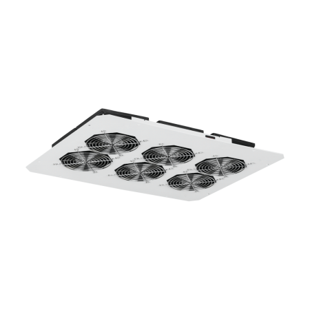 Вентиляторный блок TLK для напольных шкафов TFR,TFL,TFA,6 вент,пластик,с фильтром,без шн.пит.RAL7035-2