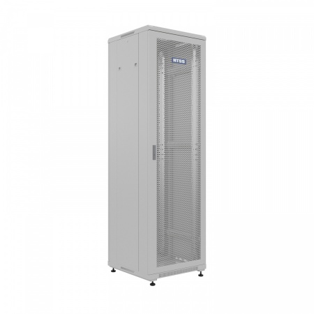 19" напольный шкаф "ПРЕМИУМ" 22U 600х600мм, передняя дверь перф.,задняя дверь металл, RAL 7035-0