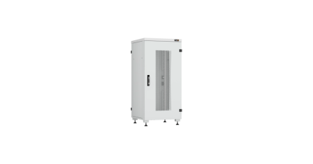 Напольный шкаф Lite 19",42U,стекл.дверь,мет.двухур.стенки,мет.задняя дверь,600х2042х1000,RAL7035-4