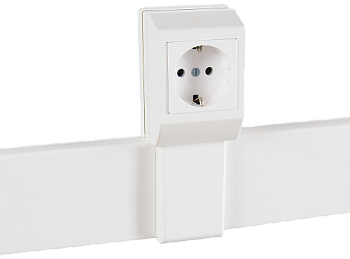 Суппорт с рамкой на 1 пост (45х45) вдоль профиля универсальный (020007S)