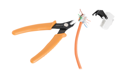 Кусачки NIKOMAX боковые электромонтажные прецизионные, для жил из мягких металлов толщиной до 1мм-0