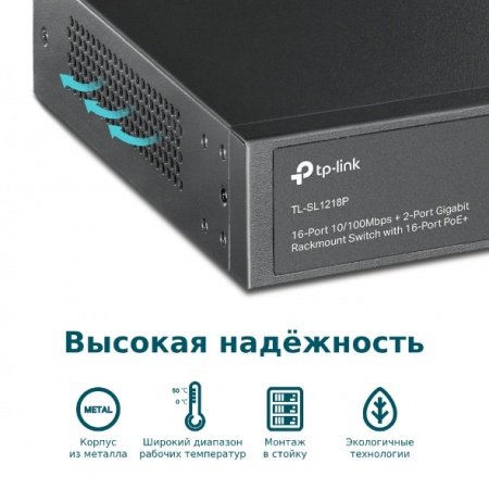 Коммутатор TP-Link TL-SL1218P-1