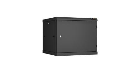 Настенный разборный шкаф Classic 19",9U,металл.дверь,600х503х600мм,2 пары монтажных направл,RAL 9004-0