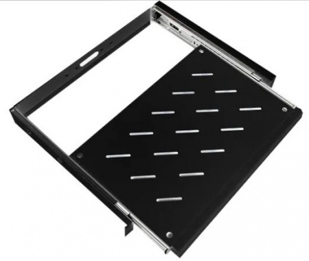 19" Выдвижная универсальная клавиатурная полка NTSS для шкафов, 450 мм, RAL 9005-0